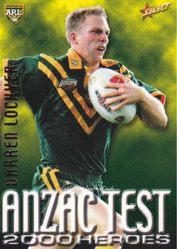 2000 Select - Anzac Test Heroes #A8 Darren Lockyer Front